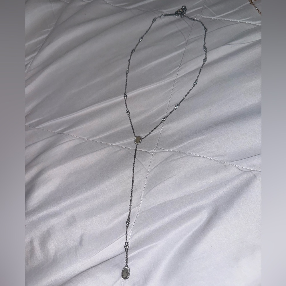 Silver Drop Kendra Scott necklace